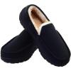 imageLseLom Moccasins Slippers for Men Memory Foam Indoor Outdoor House Shoes Fleece Warm Bedroom Slippers Mens Moccasins