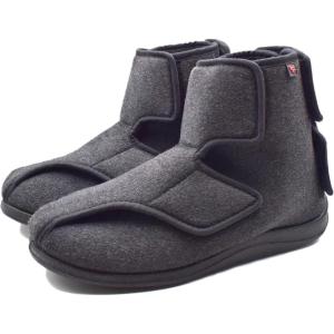 Mei MACLEOD Men’s Extra Wide Width Booties Slippers with Memory Foam Adjustable Closure Non-Slip House Slippers Indoor/Outdoor for Swollen Feet Plantar Fasciitis Diabetic
