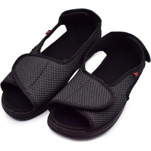 Mei MACLEOD Women’s Wide Width House Shoes with Adjustable Closure Open Toe House Slippers for Hammer Toe Diabetic Swollen Feet Indoor Outdoor