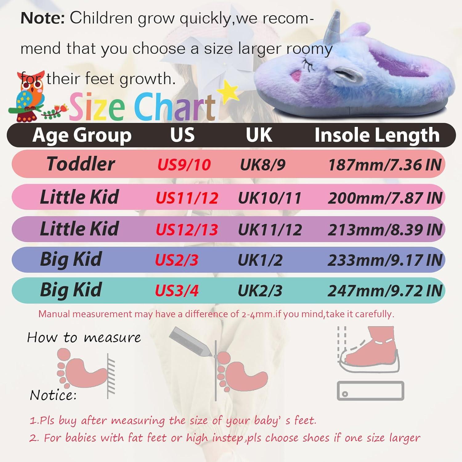 imageMei MACLEOD Mermaid Fluffy House Slippers Fuzzy Glitter Slipper Faux Fur Plush Slipper Slip On Slides Sandal for LittleBig GirlsColorfulunicorn