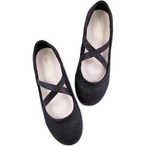Mei MACLEOD Girl’s Mary Jane Shoes Ballerina Shoes, Princess Dress Shoes for Party Wedding(Black)