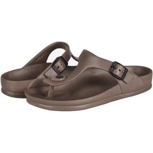Luffymomo Comfort Footbed Eva Flip fiop Thong Sandals for Womens(Brown-c)