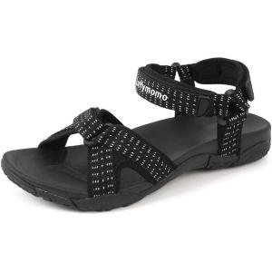 Luffymomo Womens Hiking Sandals Walking Sport Athtletic Webbing Sandals(Black)