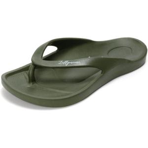 Luffymomo Womens Mens Flip Flops Sandals Slip on Sport Summer Beach Thong(Womens-army Green)