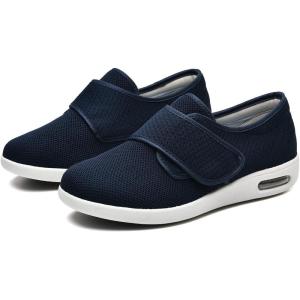 Mei MACLEOD Womens Extra Wide Shoes with Adjustable Strap Arch Support Sneaker for Edema Swollen Feet Elderly Shoes Walking Shoes