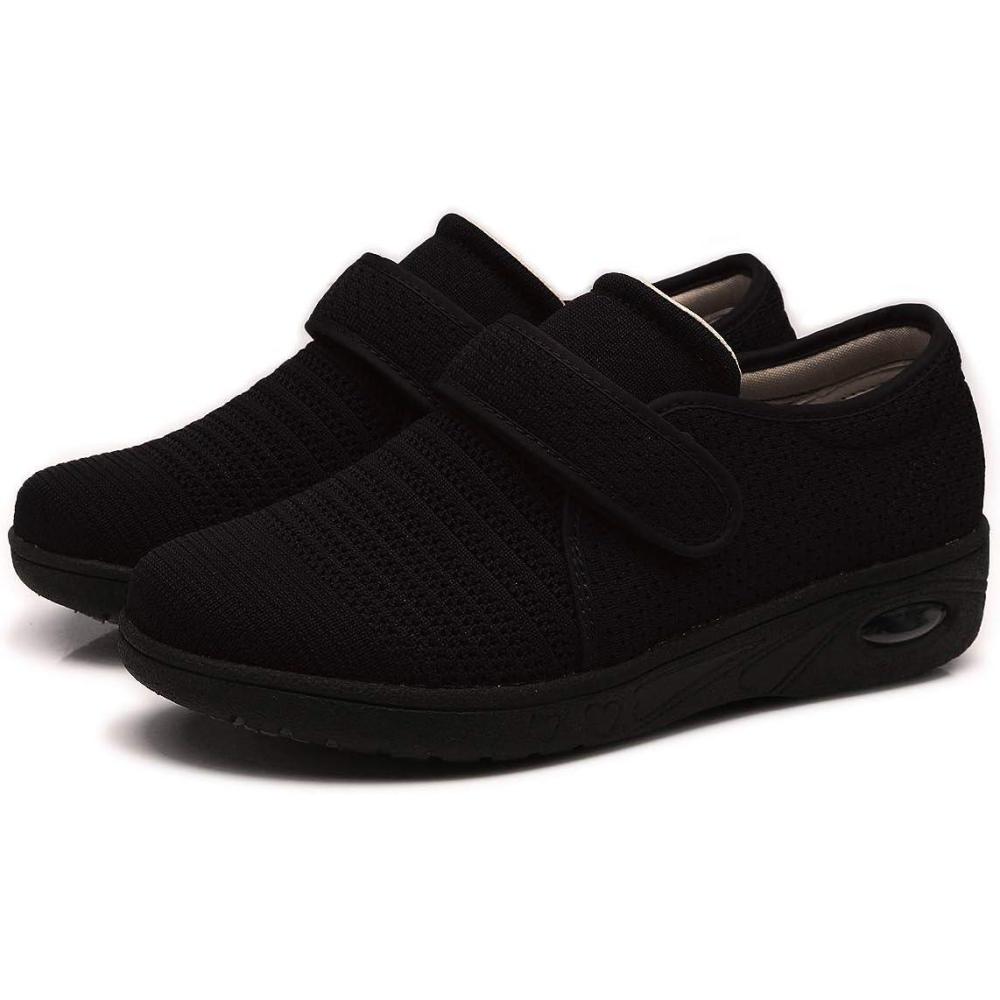 image:imageMei MACLEOD Diabetic Shoes for Women Wide Width Elderly Shoes for Pain Relief Swollen Feet Shoes for Diabetics Plantar FasciitisBlack